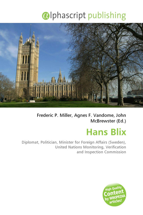 Kniha Hans Blix Agnes F. Vandome