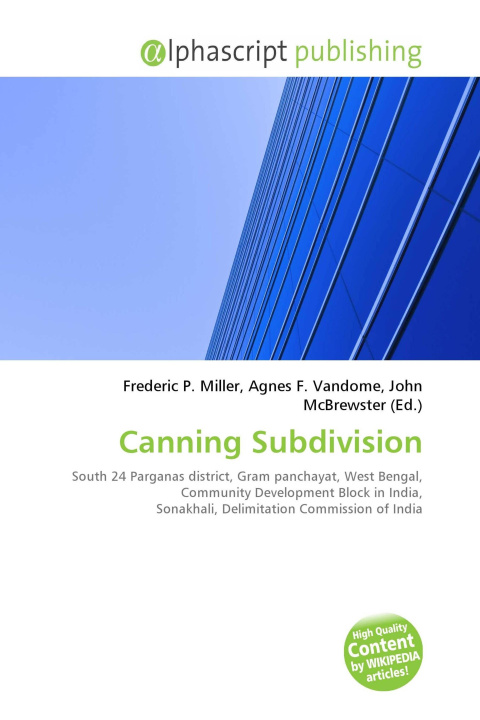 Kniha Canning Subdivision Agnes F. Vandome
