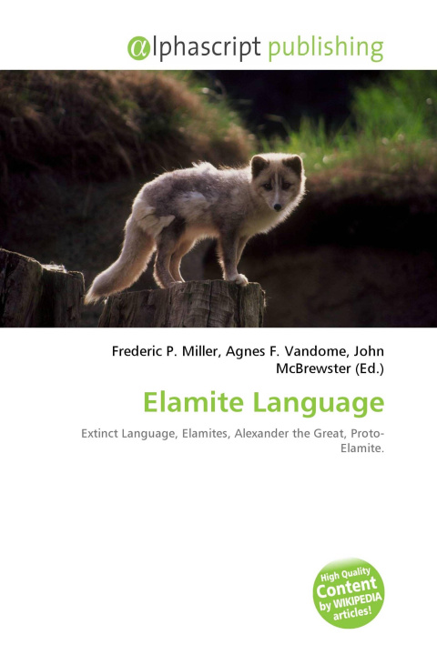 Kniha Elamite Language Agnes F. Vandome