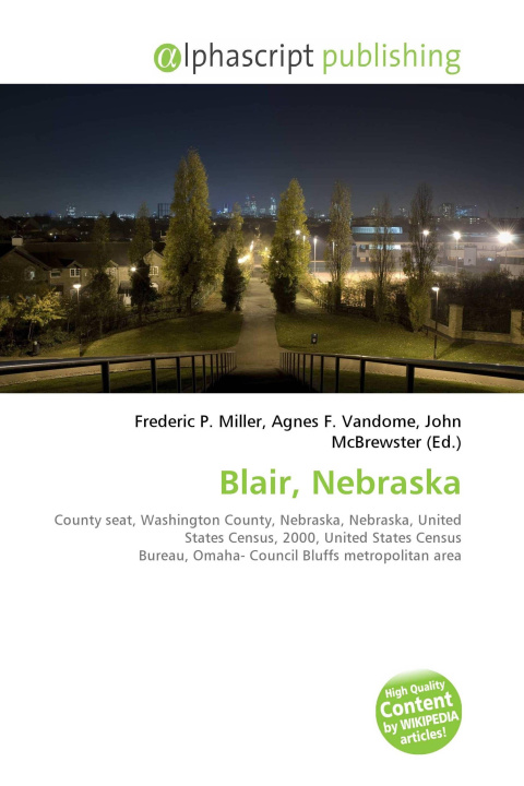 Kniha Blair, Nebraska Agnes F. Vandome
