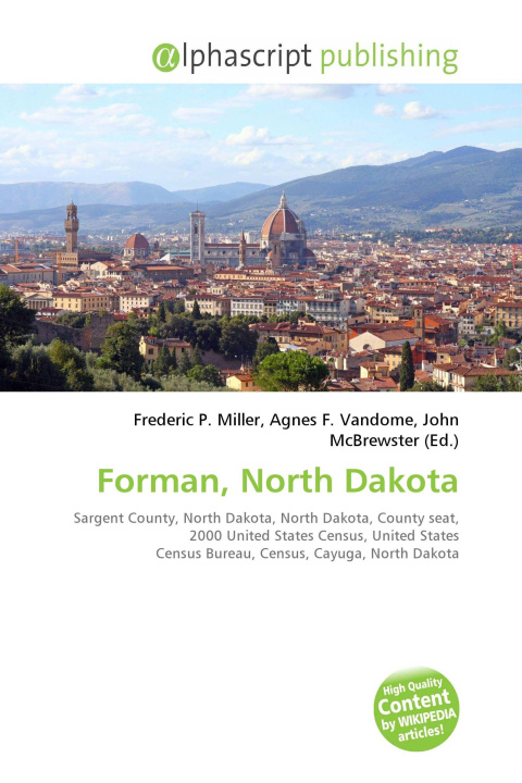 Knjiga Forman, North Dakota Agnes F. Vandome