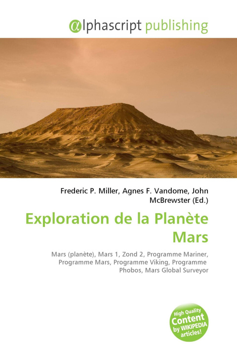 Kniha Exploration de la Planète Mars Agnes F. Vandome