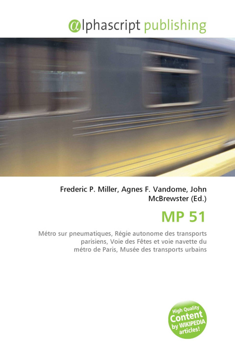 Kniha MP 51 Agnes F. Vandome