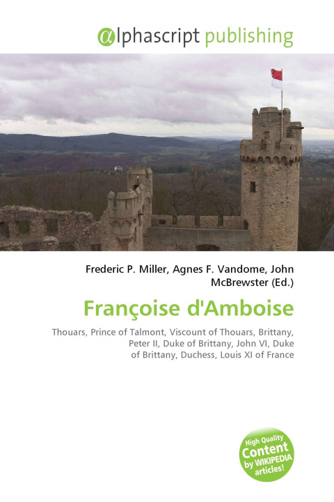 Kniha Françoise d'Amboise Agnes F. Vandome