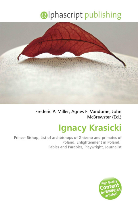 Kniha Ignacy Krasicki Agnes F. Vandome
