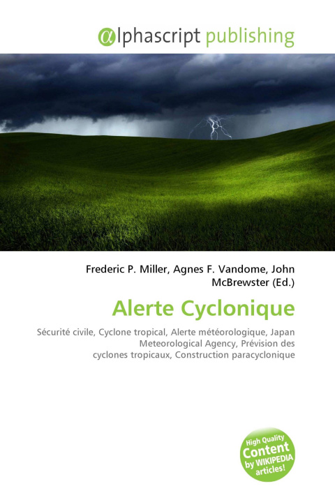 Kniha Alerte Cyclonique Agnes F. Vandome