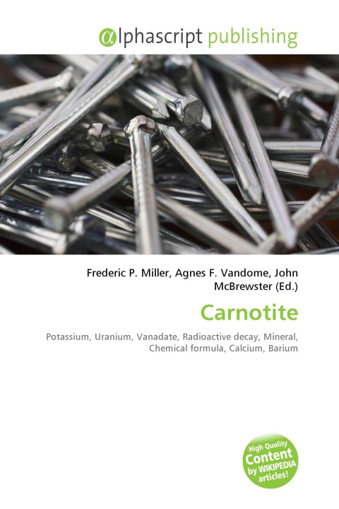 Knjiga Carnotite Agnes F. Vandome