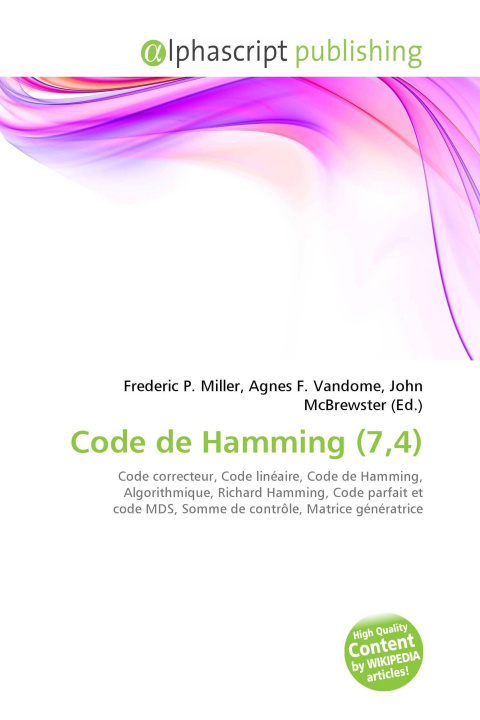Kniha Code de Hamming (7,4) Agnes F. Vandome