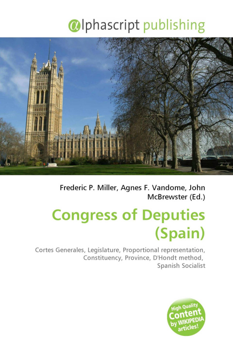 Kniha Congress of Deputies (Spain) Agnes F. Vandome