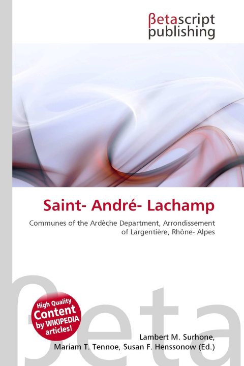 Kniha Saint- André- Lachamp Mariam T. Tennoe