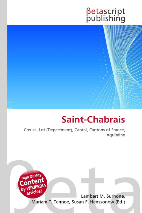 Kniha Saint-Chabrais Mariam T. Tennoe