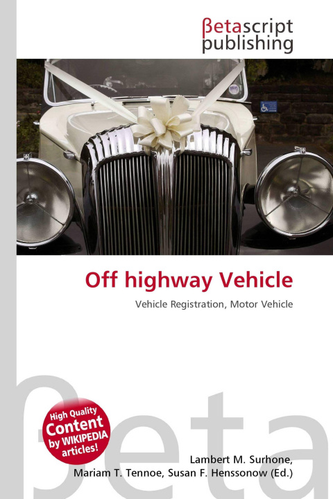 Kniha Off highway Vehicle Mariam T. Tennoe