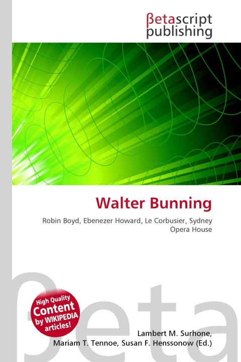 Kniha Walter Bunning Mariam T. Tennoe
