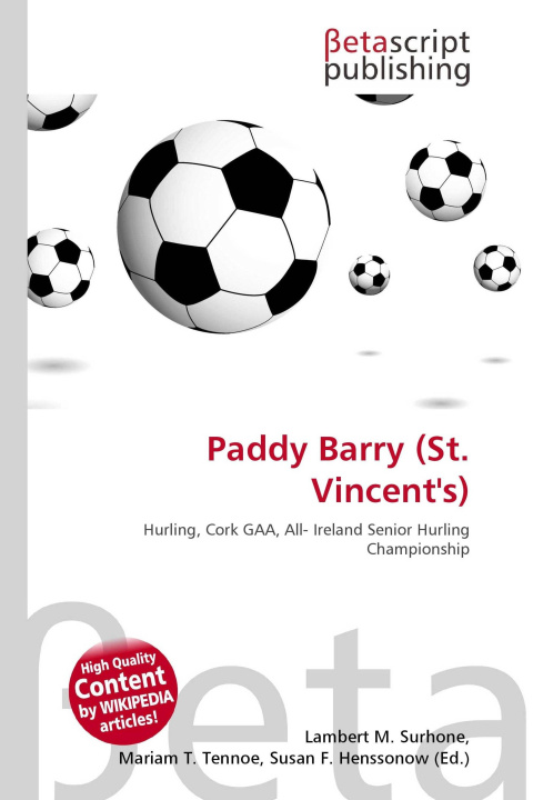 Kniha Paddy Barry (St. Vincent's) Mariam T. Tennoe