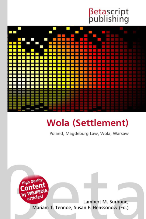 Kniha Wola (Settlement) Mariam T. Tennoe