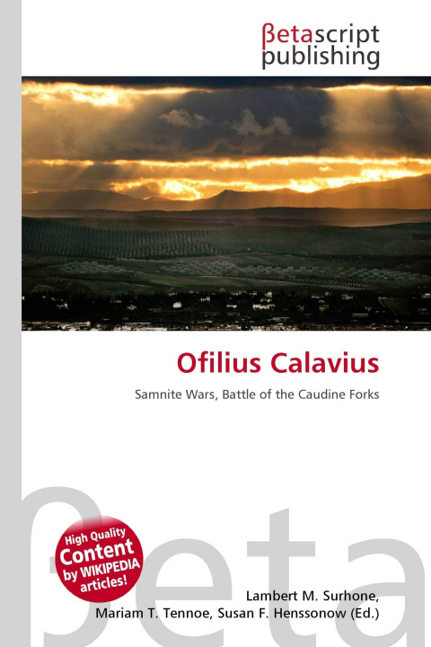 Kniha Ofilius Calavius Miriam T. Timpledon