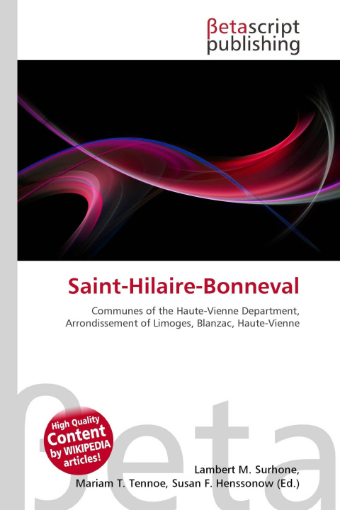 Knjiga Saint-Hilaire-Bonneval Miriam T. Timpledon