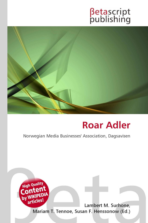 Kniha Roar Adler Miriam T. Timpledon