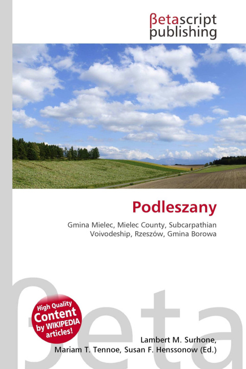 Kniha Podleszany Miriam T. Timpledon