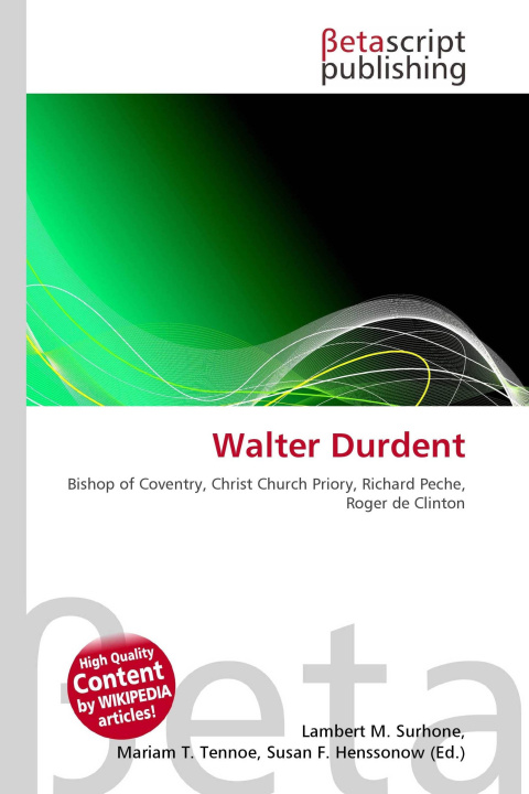 Kniha Walter Durdent Miriam T. Timpledon