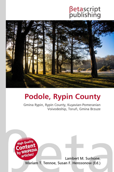 Kniha Podole, Rypin County Miriam T. Timpledon