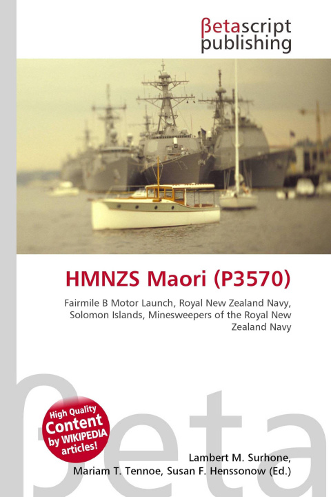 Kniha HMNZS Maori (P3570) Miriam T. Timpledon