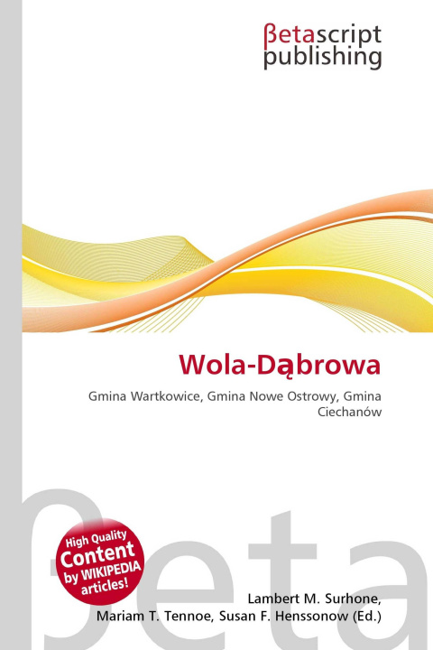 Knjiga Wola-D¿browa Miriam T. Timpledon
