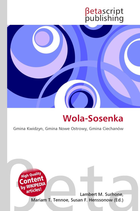 Kniha Wola-Sosenka Miriam T. Timpledon