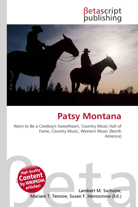 Knjiga Patsy Montana Miriam T. Timpledon