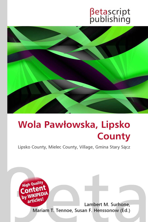 Kniha Wola Paw¿owska, Lipsko County Miriam T. Timpledon