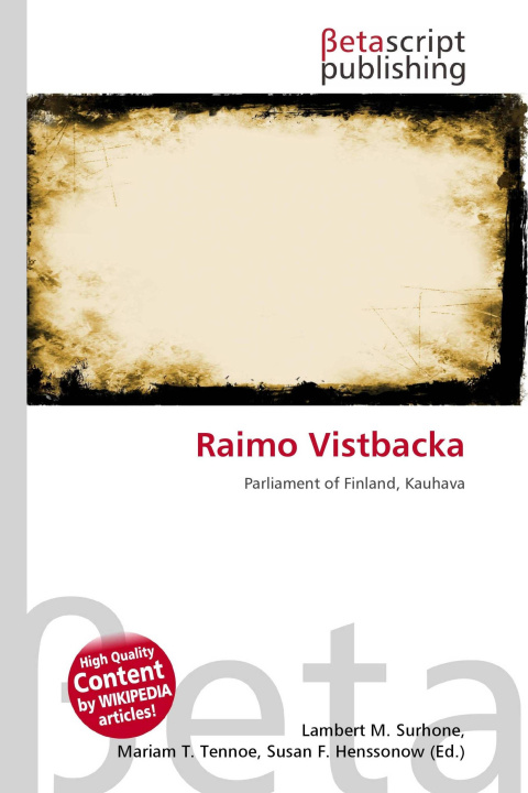 Kniha Raimo Vistbacka Miriam T. Timpledon