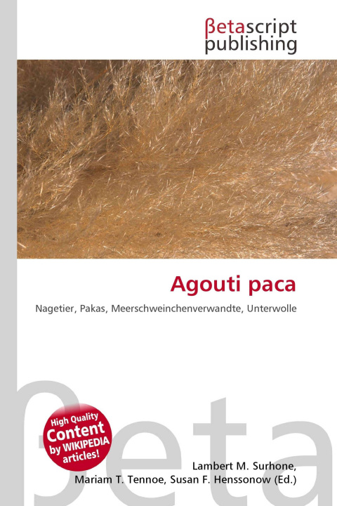 Kniha Agouti paca Miriam T. Timpledon
