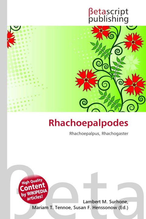 Kniha Rhachoepalpodes Miriam T. Timpledon