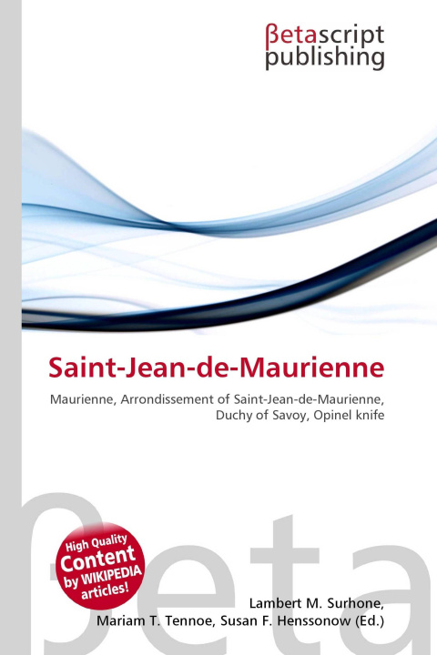 Kniha Saint-Jean-de-Maurienne Miriam T. Timpledon