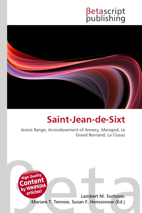Kniha Saint-Jean-de-Sixt Miriam T. Timpledon