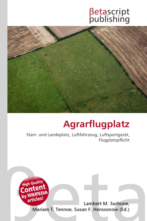 Kniha Agrarflugplatz Miriam T. Timpledon