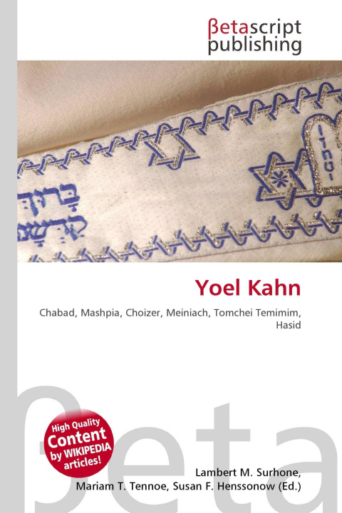 Kniha Yoel Kahn Miriam T. Timpledon