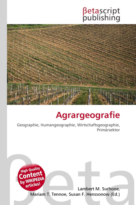 Knjiga Agrargeografie Miriam T. Timpledon