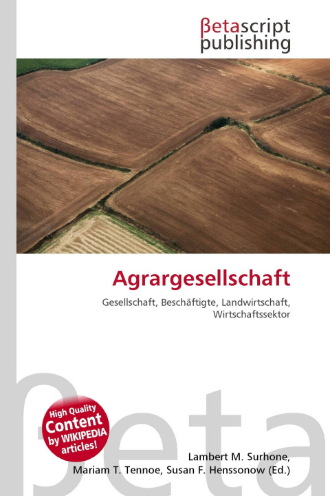 Kniha Agrargesellschaft Miriam T. Timpledon