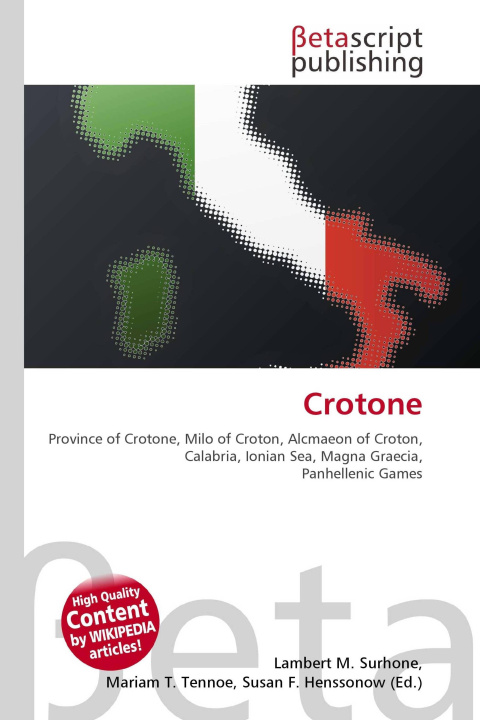 Knjiga Crotone Miriam T. Timpledon