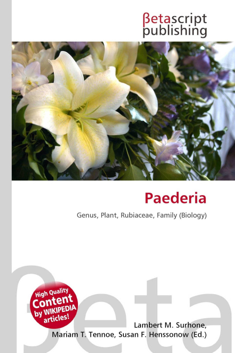 Kniha Paederia Miriam T. Timpledon