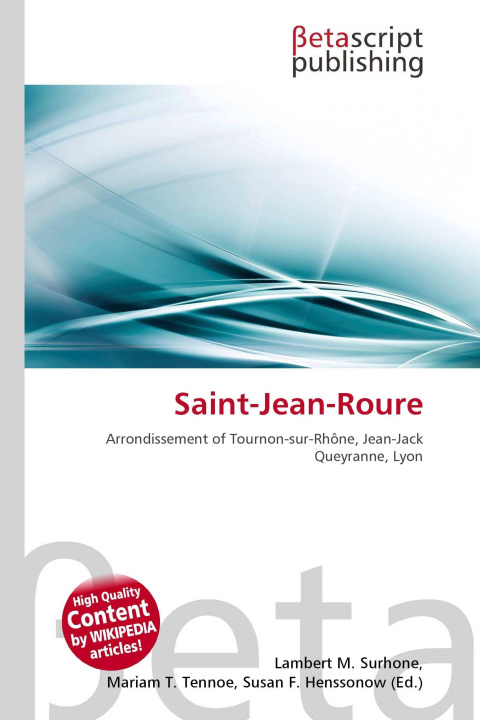 Knjiga Saint-Jean-Roure Miriam T. Timpledon