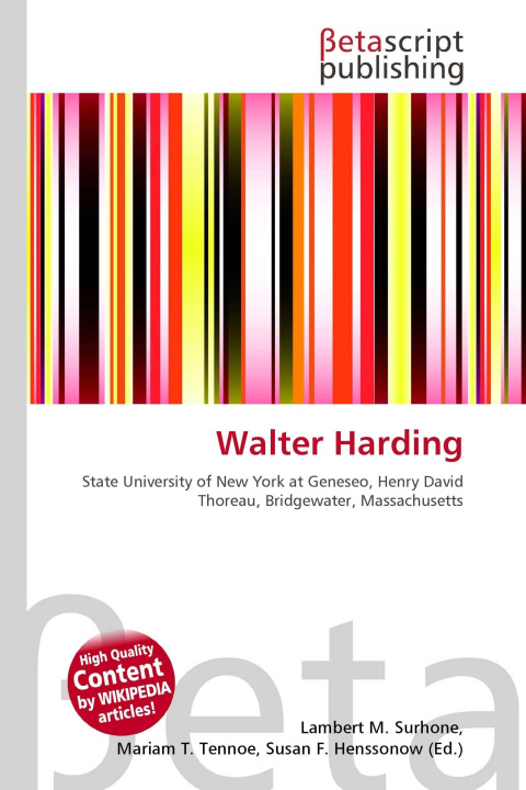 Kniha Walter Harding Miriam T. Timpledon