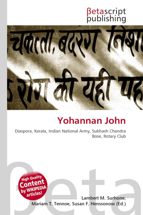 Kniha Yohannan John Miriam T. Timpledon