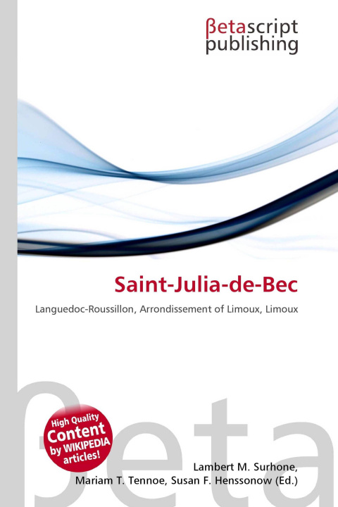 Knjiga Saint-Julia-de-Bec Miriam T. Timpledon