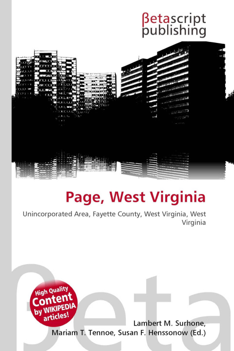 Kniha Page, West Virginia Miriam T. Timpledon