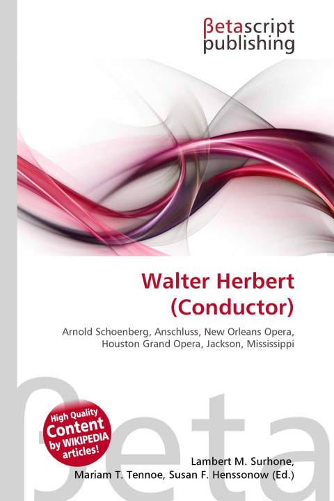 Kniha Walter Herbert (Conductor) Miriam T. Timpledon