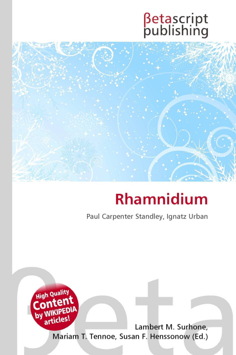 Kniha Rhamnidium Miriam T. Timpledon