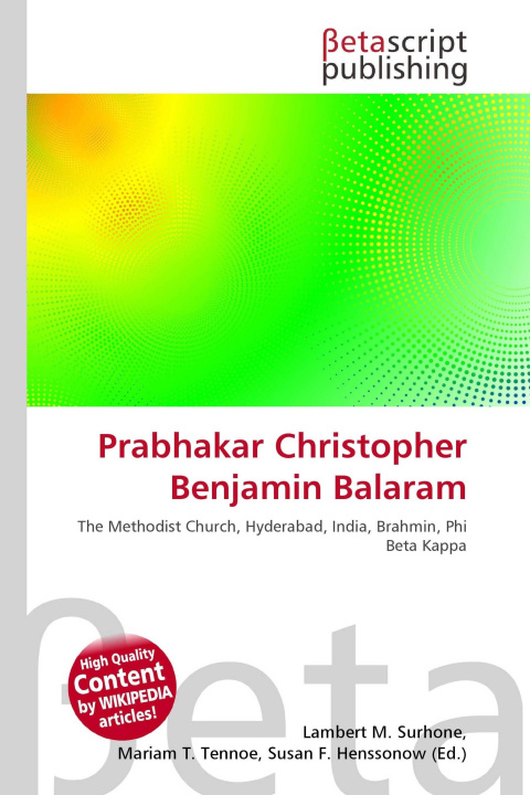 Knjiga Prabhakar Christopher Benjamin Balaram Miriam T. Timpledon