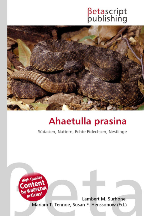 Kniha Ahaetulla prasina Miriam T. Timpledon